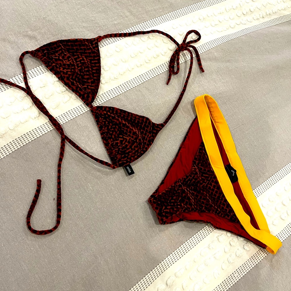 Onia Designer swimwear top and bottom